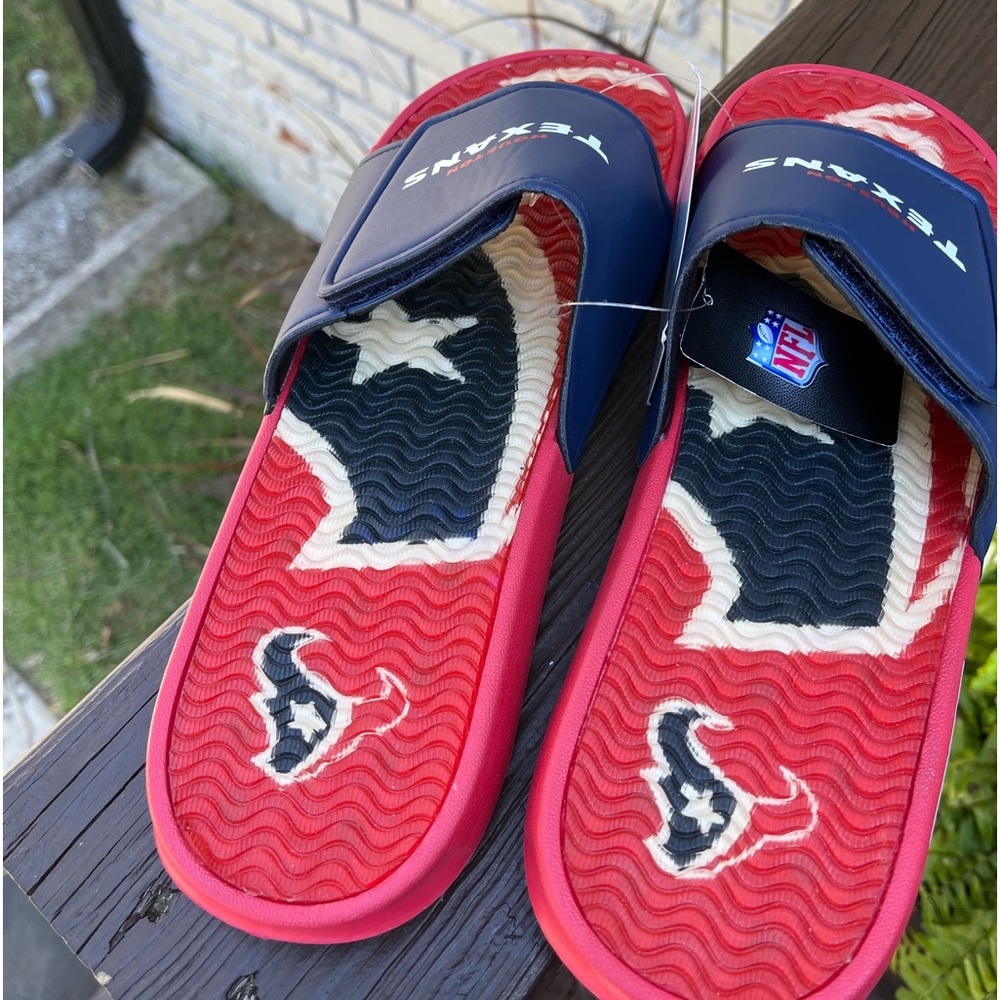 Foco Houston Texans Slides Size 9-10